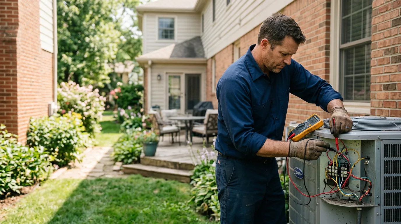 HVAC technician working near Esmond, ND